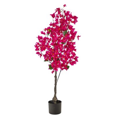 Nearly Natural 4 ft. Pink Bougainvillea Artificial Tree