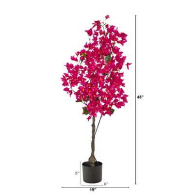 Image showing  4 ft. Pink Bougainvillea Artificial Tree