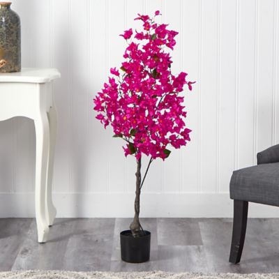 Image showing  4 ft. Pink Bougainvillea Artificial Tree
