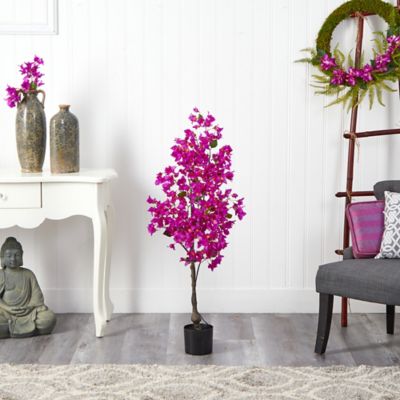 Image showing  4 ft. Purple Bougainvillea Artificial Tree