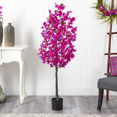 Image showing  5 ft. Purple Bougainvillea Artificial Tree
