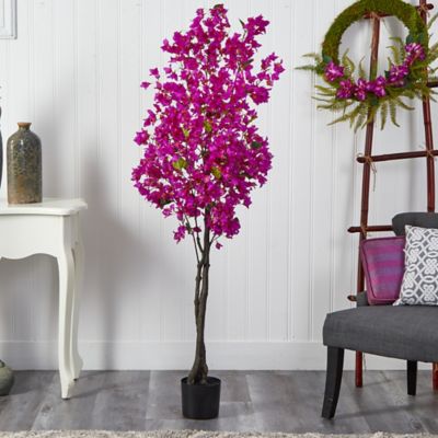 Image showing  6 ft. Purple Bougainvillea Artificial Tree