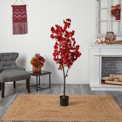 Image showing  5 ft. Red Artificial Cherry Blossom Tree