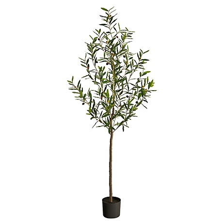 Nearly Natural 6 ft. Olive Artificial Tree, T2726