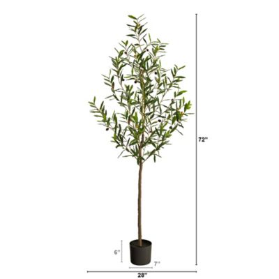 Image showing  6 ft. Olive Artificial Tree, T2726