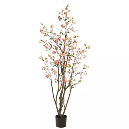 6.5 ft Almost Natural Artificial Cherry Blossom Tree Artificial Plants & Flowers