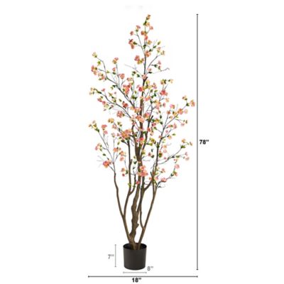 Image showing  6.5 ft. Artificial Cherry Blossom Tree