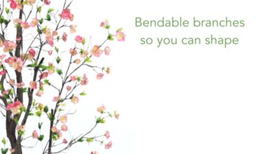 Image showing  6.5 ft. Artificial Cherry Blossom Tree