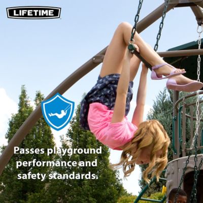 Image showing 9 th Lifetime Double Adventure Tower with Monkey Bars