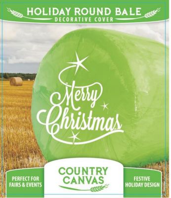 COUNTRY CANVAS Holiday Bale Cover