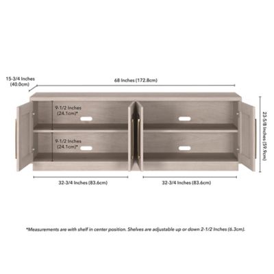 Image showing  Tillman Rectangular TV Stand for TVs Up to 80 in.
