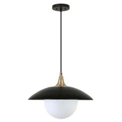 Image showing  Alvia Pendant with Metal/Glass Shade