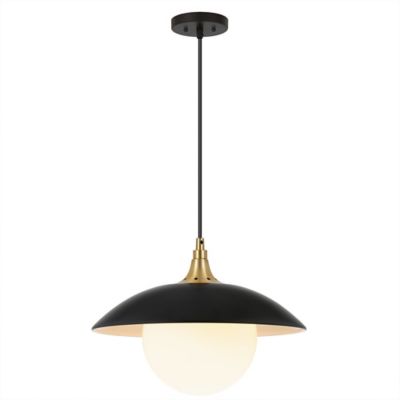 Image showing  Alvia Pendant with Metal/Glass Shade