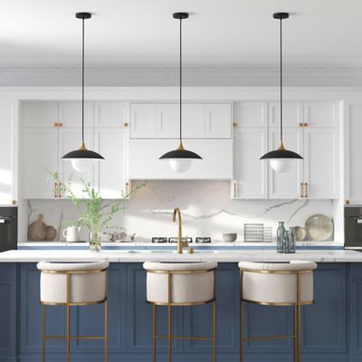 Image showing  Alvia Pendant with Metal/Glass Shade