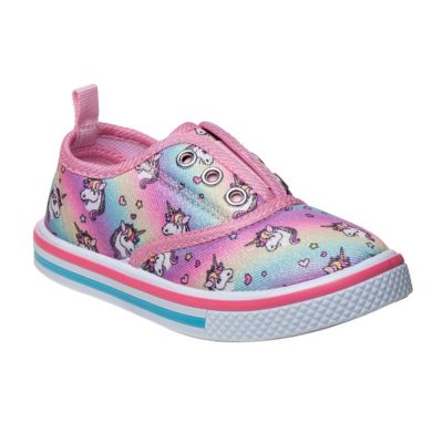 Laura Ashley Rainbow Sneakers with Cute Decorations (Toddler-Little Kids)