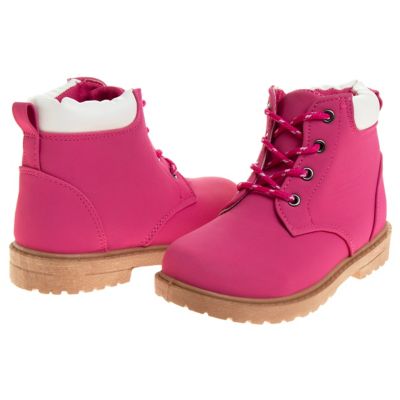 Image showing 8 th Josmo Lace-Up Construction Boots (Little-Big Kids)