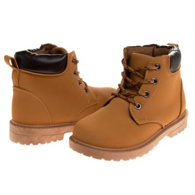 Image showing 8 th Josmo Lace-Up Construction Boots (Little-Big Kids)