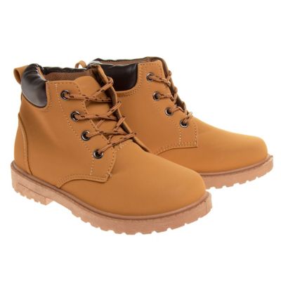 Image showing 7 th Josmo Lace-Up Construction Boots (Little-Big Kids)