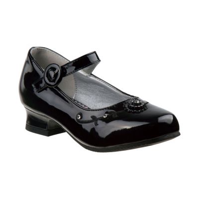 Josmo Formal Dress Low Heel Shoe with Buckle Closure and Decorative Design (Little-Big Kids)