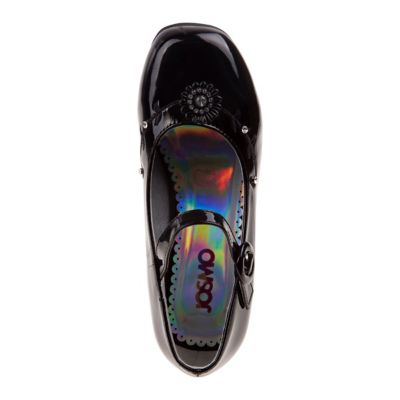 Image showing  Formal Dress Low Heel Shoe with Buckle Closure and Decorative Design (Little-Big Kids)