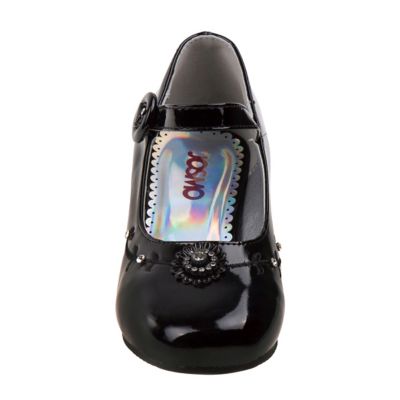 Image showing  Formal Dress Low Heel Shoe with Buckle Closure and Decorative Design (Little-Big Kids)