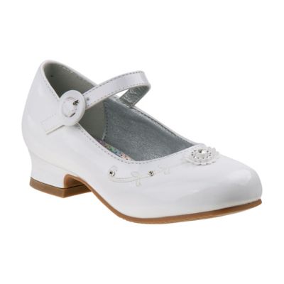 Josmo Formal Dress Low Heel Shoe with Buckle Closure and Decorative Design (Little-Big Kids)