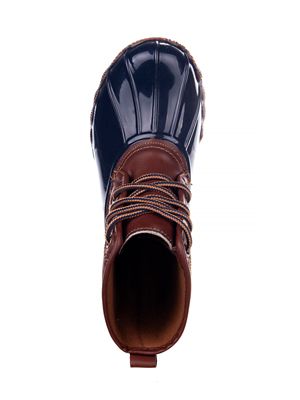 Image showing  Kids Winter Duck Boot - Outdoor Two-Tone Fashion Water-Resistant Rain Boot (Toddler-Little Kids)