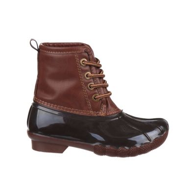 Image showing  Kids Winter Duck Boot - Outdoor Two-Tone Fashion Water-Resistant Rain Boot (Toddler-Little Kids)