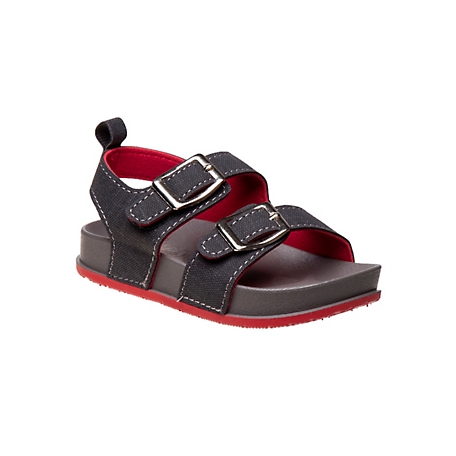 Rugged Bear Adjustable buckle Strap Footbed Sandals (Toddler-Little Kids)