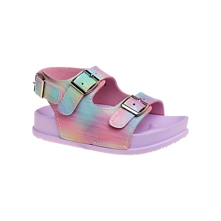 Laura Ashley Footbed Buckle Sandals Hook and Loop (Toddler-Little Kids)
