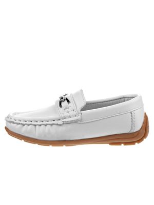 Image showing 6 th Josmo Slip-On Loafer Leather Dress Shoes with Metal Accent for Boys' (Toddler-Little Kids)