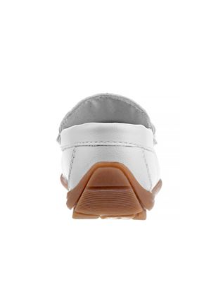 Image showing 5 th Josmo Slip-On Loafer Leather Dress Shoes with Metal Accent for Boys' (Toddler-Little Kids)