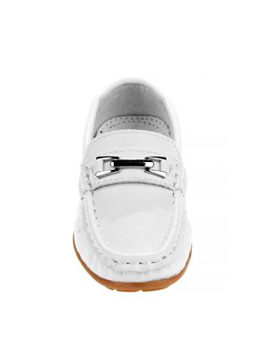 Image showing 3 th Josmo Slip-On Loafer Leather Dress Shoes with Metal Accent for Boys' (Toddler-Little Kids)