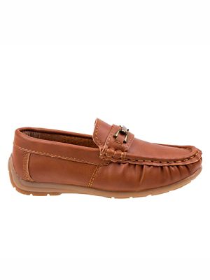 Image showing 4 th Josmo Loafer Shoes with Metal Accent for Boys' (Little-Big Kids)