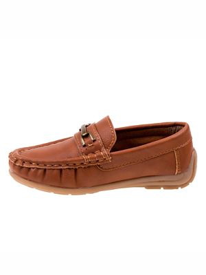 Image showing 6 th Josmo Loafer Shoes with Metal Accent for Boys' (Little-Big Kids)