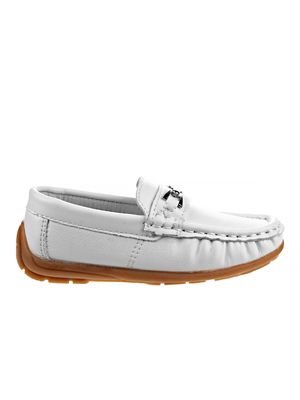 Image showing 4 th Josmo Loafer Shoes with Metal Accent for Boys' (Little-Big Kids)