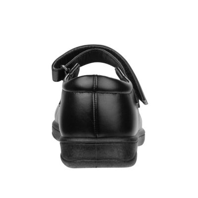 Image showing 5 th Petalia Graceful Hook and Loop School Shoes with Heart Ornament for Girls' (Big Kids-Teens)