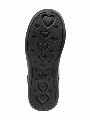 Image showing  Hook and Loop School Shoes with Decorations for Girls' (Little-Big Kids)