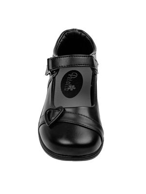 Image showing  Hook and Loop School Shoes with Decorations for Girls' (Little-Big Kids)