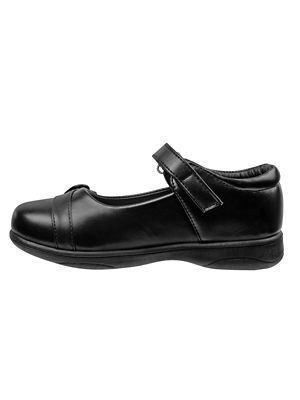 Image showing 6 th Petalia Hook and Loop School Shoes with Decorations for Girls' (Little-Big Kids)
