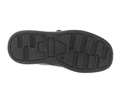 Image showing  Hook and Loop Black School Shoes for Boys' (Big Kids)