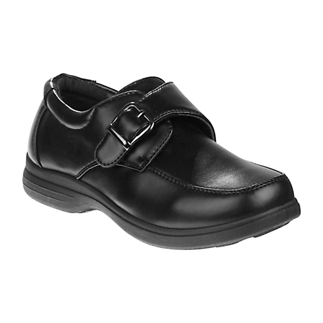 Josmo Oxford Uniform Slip-On Comfort School Shoes with Buckle Detail (Toddler-Little Kids)