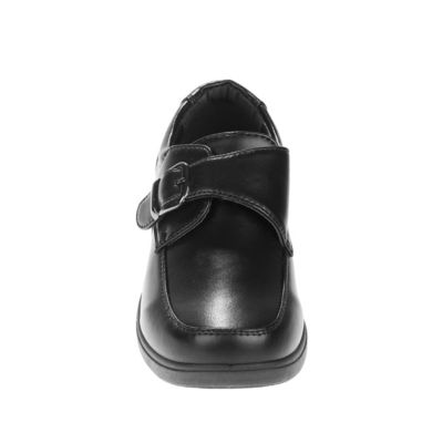 Image showing 3 th Josmo Oxford Uniform Slip-On Comfort School Shoes with Buckle Detail (Toddler-Little Kids)