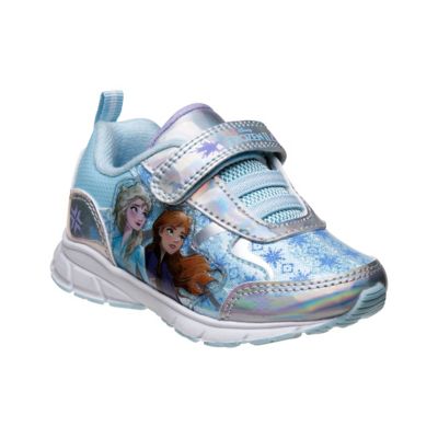 Disney Frozen Hook and Loop Sneakers with Anna and Elsa (Toddler-Little Kids)