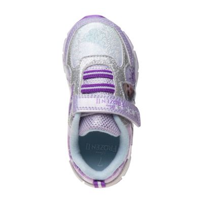 Image showing  Frozen Hook and Loop Sneakers with Anna and Elsa, Toddler/Little Kids