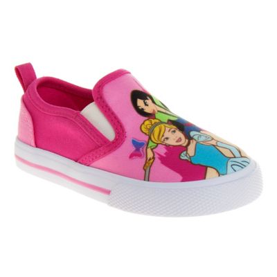 Image showing 0 th Disney Princess Girls' Slip On Canvas Sneakers (Toddler-Little)