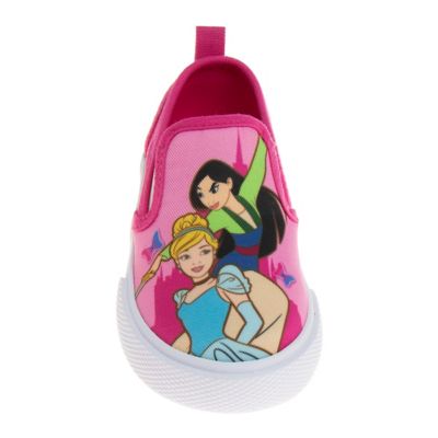 Image showing 3 th Disney Princess Girls' Slip On Canvas Sneakers (Toddler-Little)