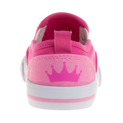 Image showing 5 th Disney Princess Girls' Slip On Canvas Sneakers (Toddler-Little)