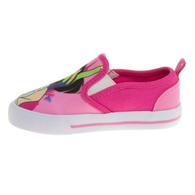Image showing 6 th Disney Princess Girls' Slip On Canvas Sneakers (Toddler-Little)