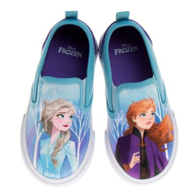 Image showing 2 th Disney Frozen Slip On Canvas Sneakers, Toddler/Little Kids